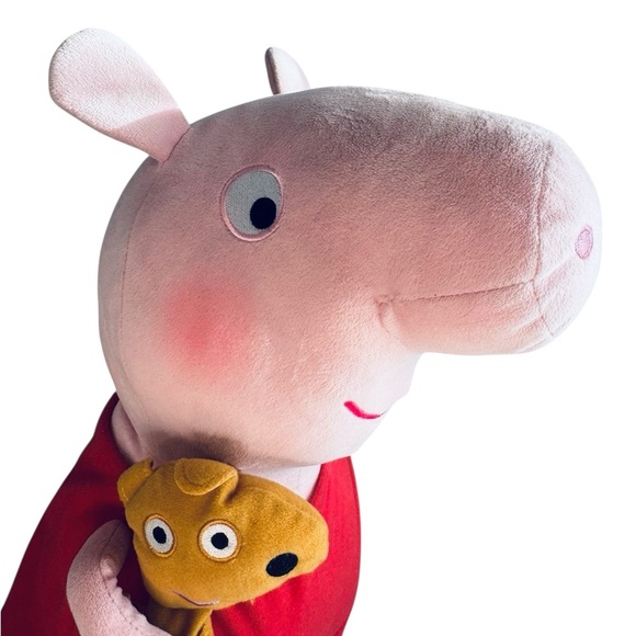 Ty Peppa Pig Holding Danny Dog Large Stuffed Animal Toy 20" - Picture 5 of 10